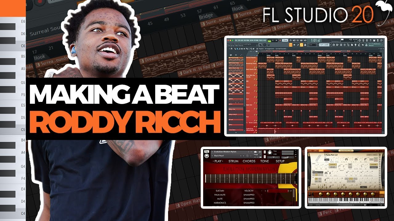 HOW TO MAKE VINTAGE GUITAR TRAP BEATS FOR RODDY RICCH | FL Studio 20 Tutorial