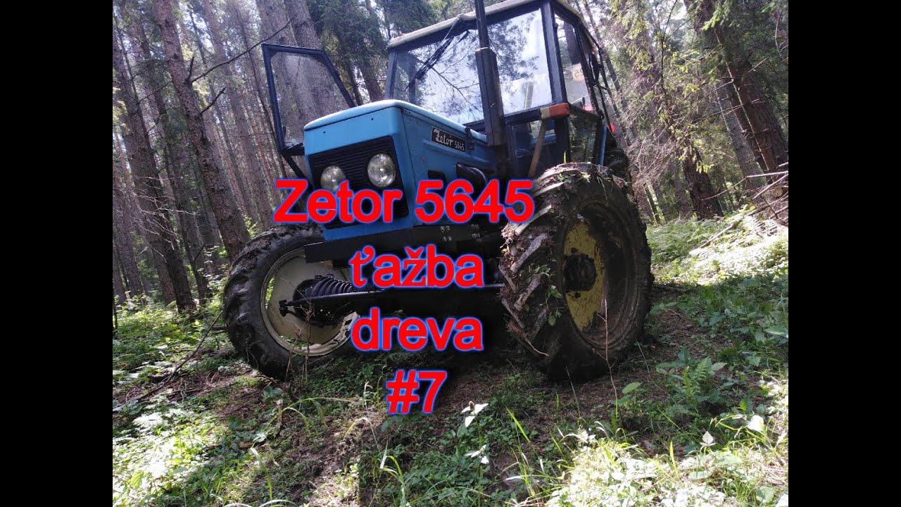 Zetor 5645|Ťažba dreva #7|