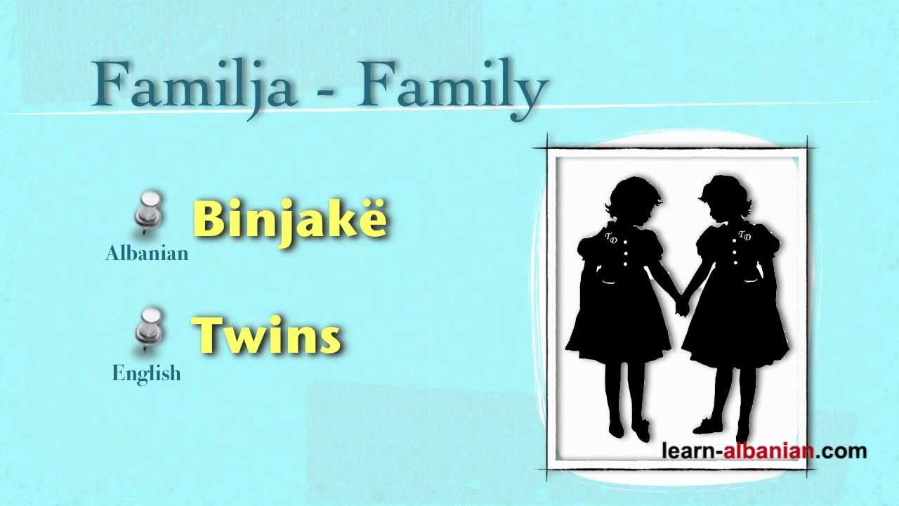 Family members in Albanian / Learn Vocabulary and Pronunciation