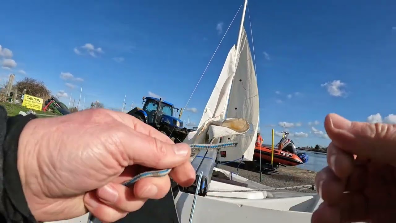 Rigging and Racing a Gull sailing dinghy