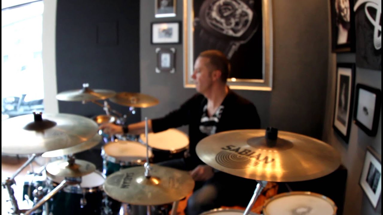 Lionel Ladoire playing drums at LADOIRE workshop