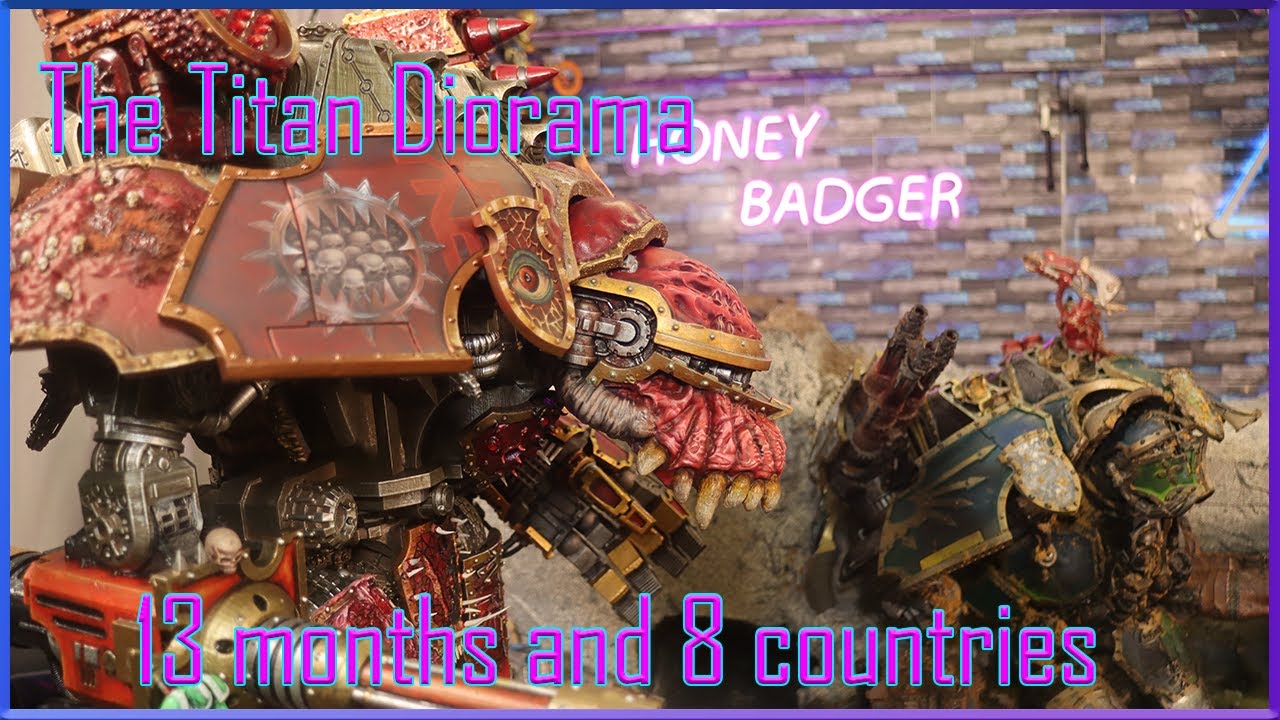 The finished Titan Diorama - 18 months and 8 Countries