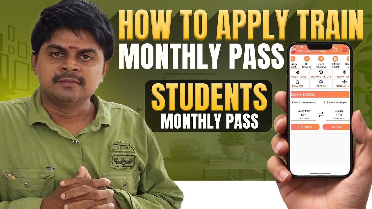 How To Book Monthly Train Pass Online | Monthly Train Pass By Android | Train Monthly Pass by Mobile