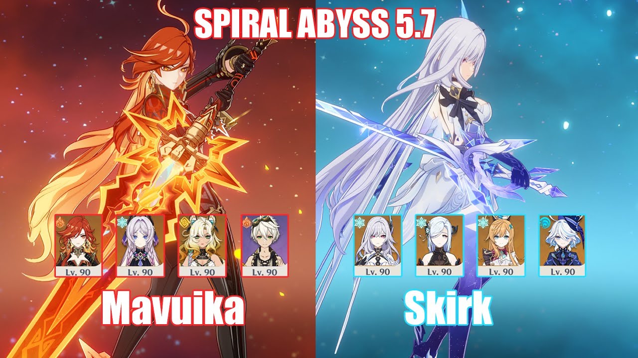 C0 Mavuika & C0 Skirk | Spiral Abyss 5.7 | Genshin Impact