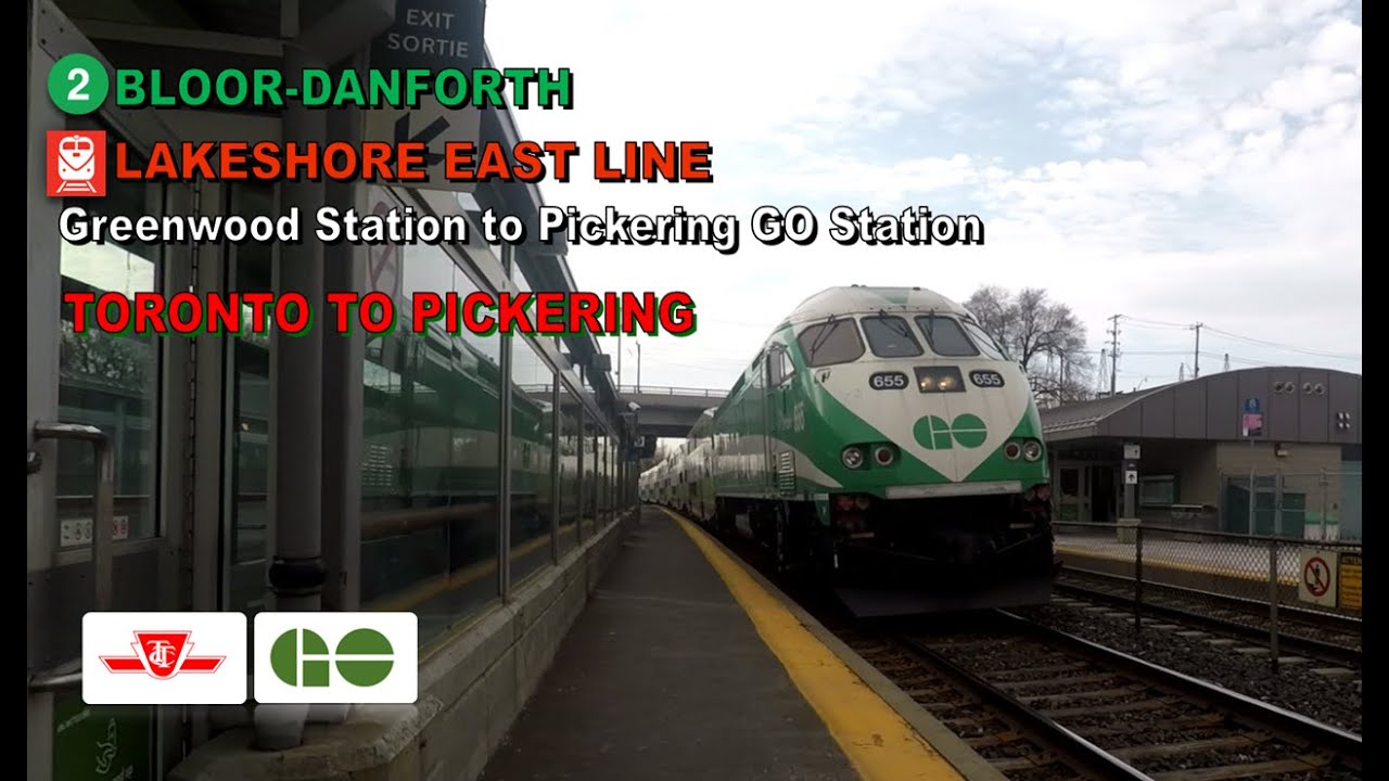 TTC & GO Transit POV Walk: Greenwood Station to Pickering GO Station Via Main Street Station