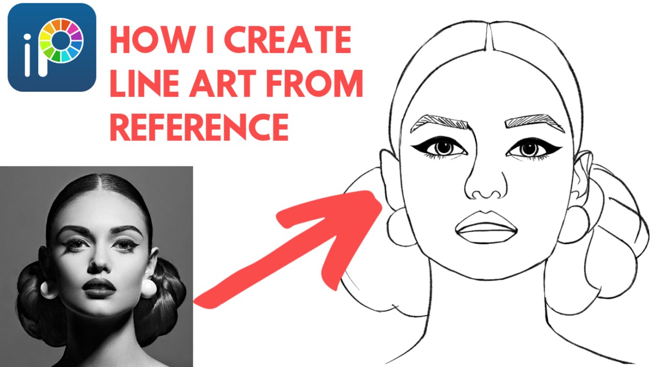 How I Create LINE ART From Reference | Ibispaint X ( Tutorial + Process )