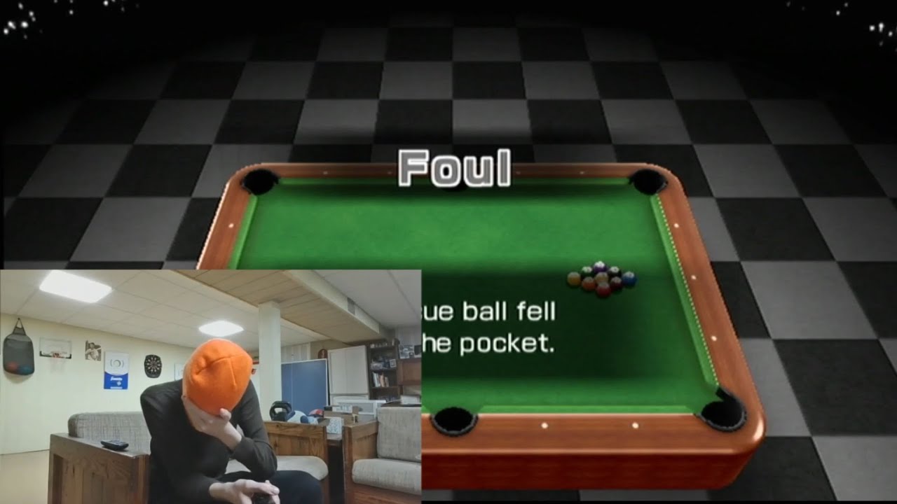 Wii Play Billiards But I'm BLINDFOLDED (FULL SEGMENT)
