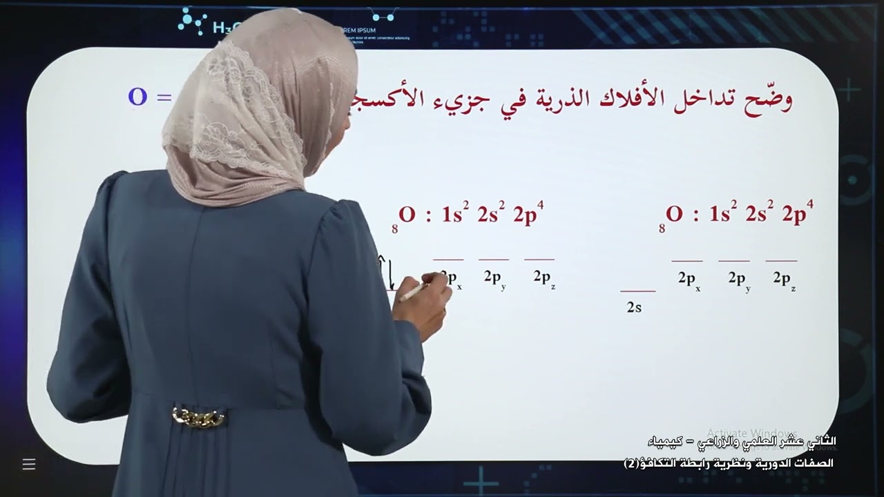 مراجعة الوحدة الثانية:  نظرية رابطة التكافؤ