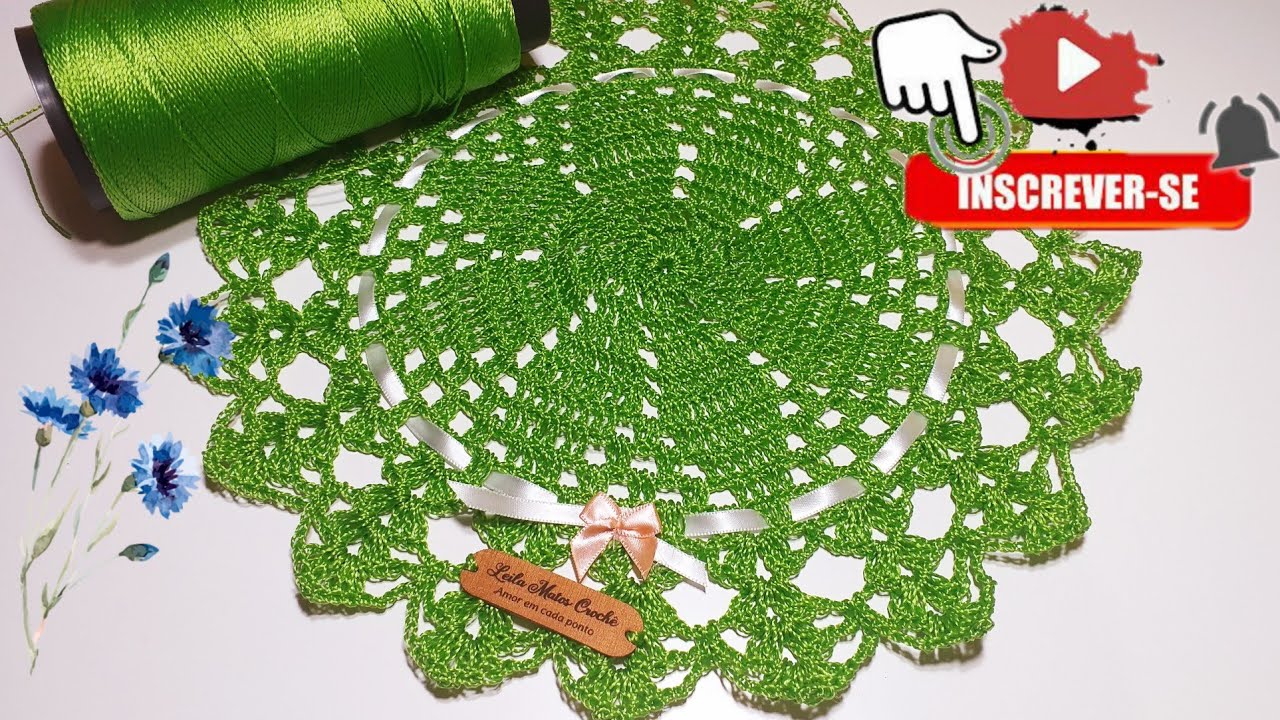 🚨 TOALHINHA EM CROCHÊ PARA INCIANTES, COM FIO DE POLIPROPILENO 🚨
