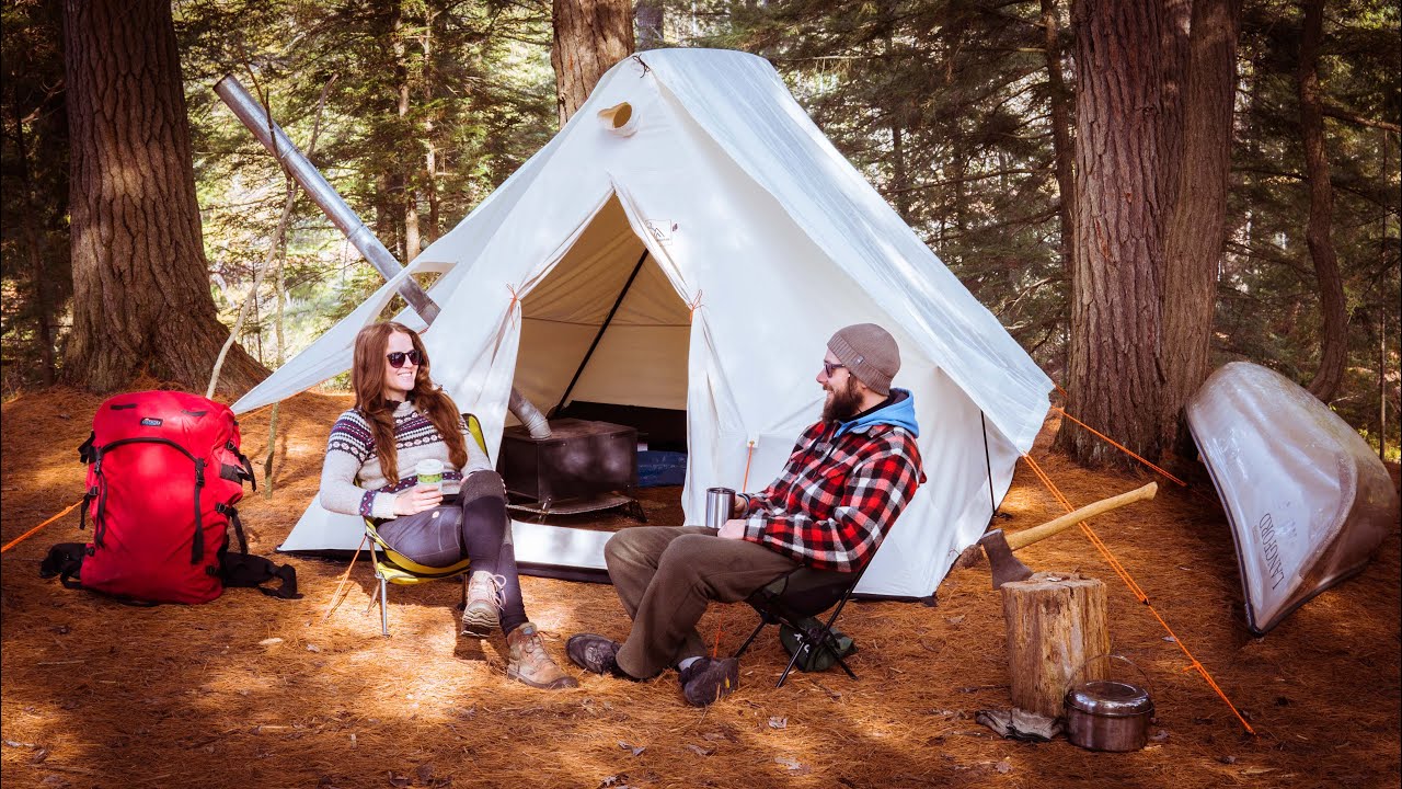 Кемпинг Island Hot Tent - 4 дня в нашем снегоходе!