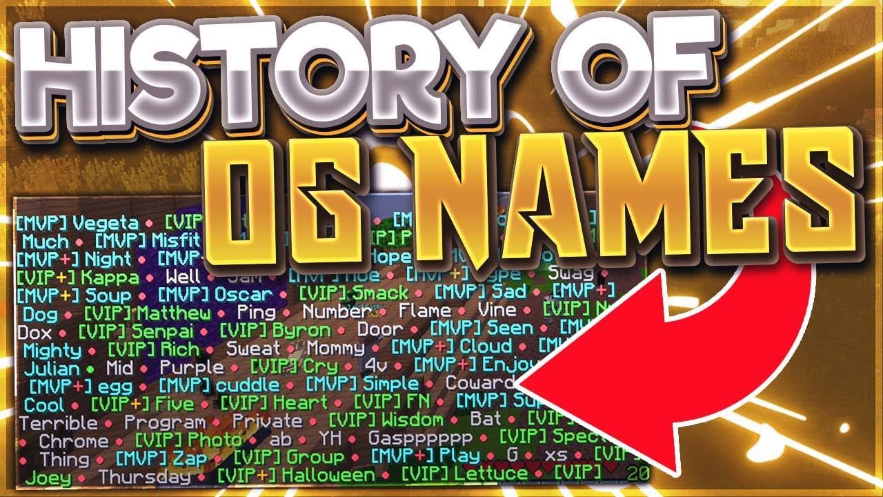 What are OG names, why do people care, and what relation does it have to Hytale?