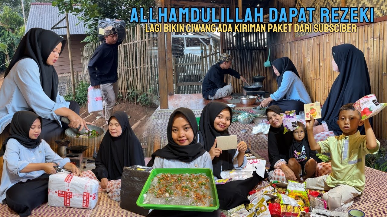 KEHIDUPAN DIDESA | LAGI BIKIN CIWANG ALLHAMDULILLAH DAPAT REZEKI KEDATANGAN PAKET DARI SUBSCRIBER