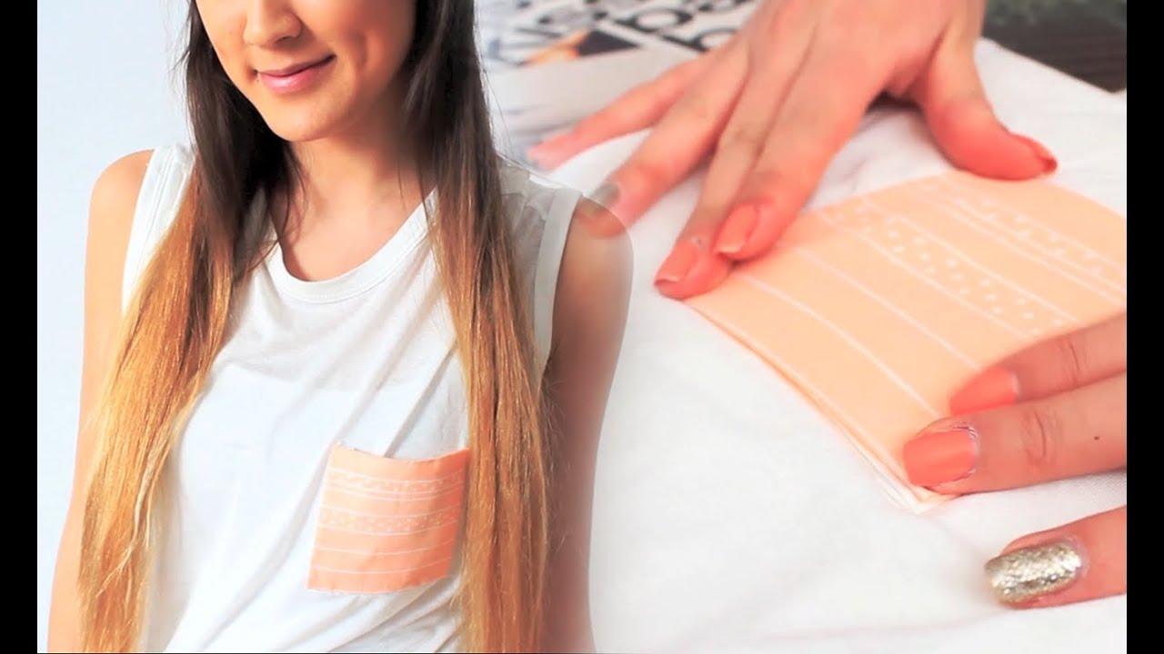 Urban Outfitters Pattern Pocket Tee DIY