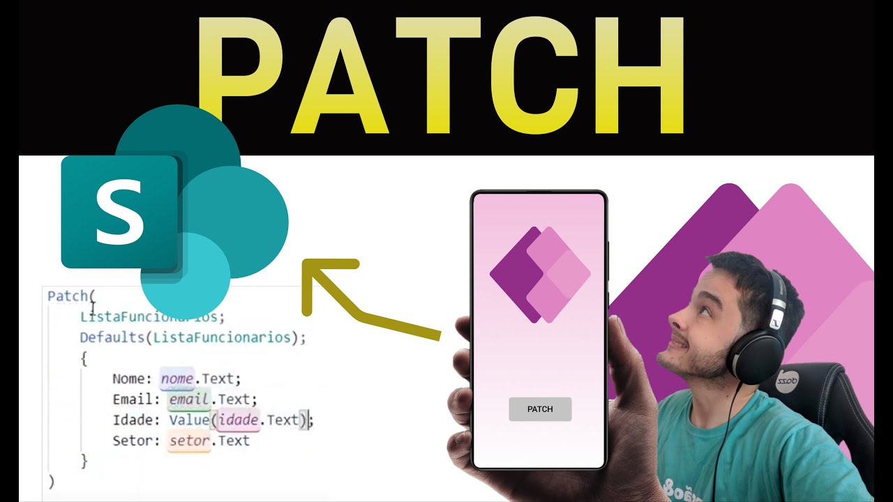 PowerApps - Como salvar dados com a função PATCH? Aprenda Power Apps!