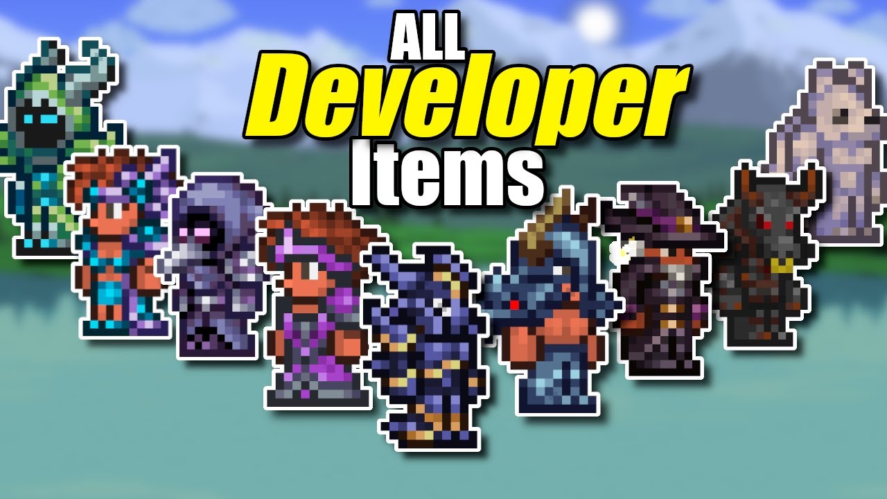 ALL of the Terraria Developer Items!