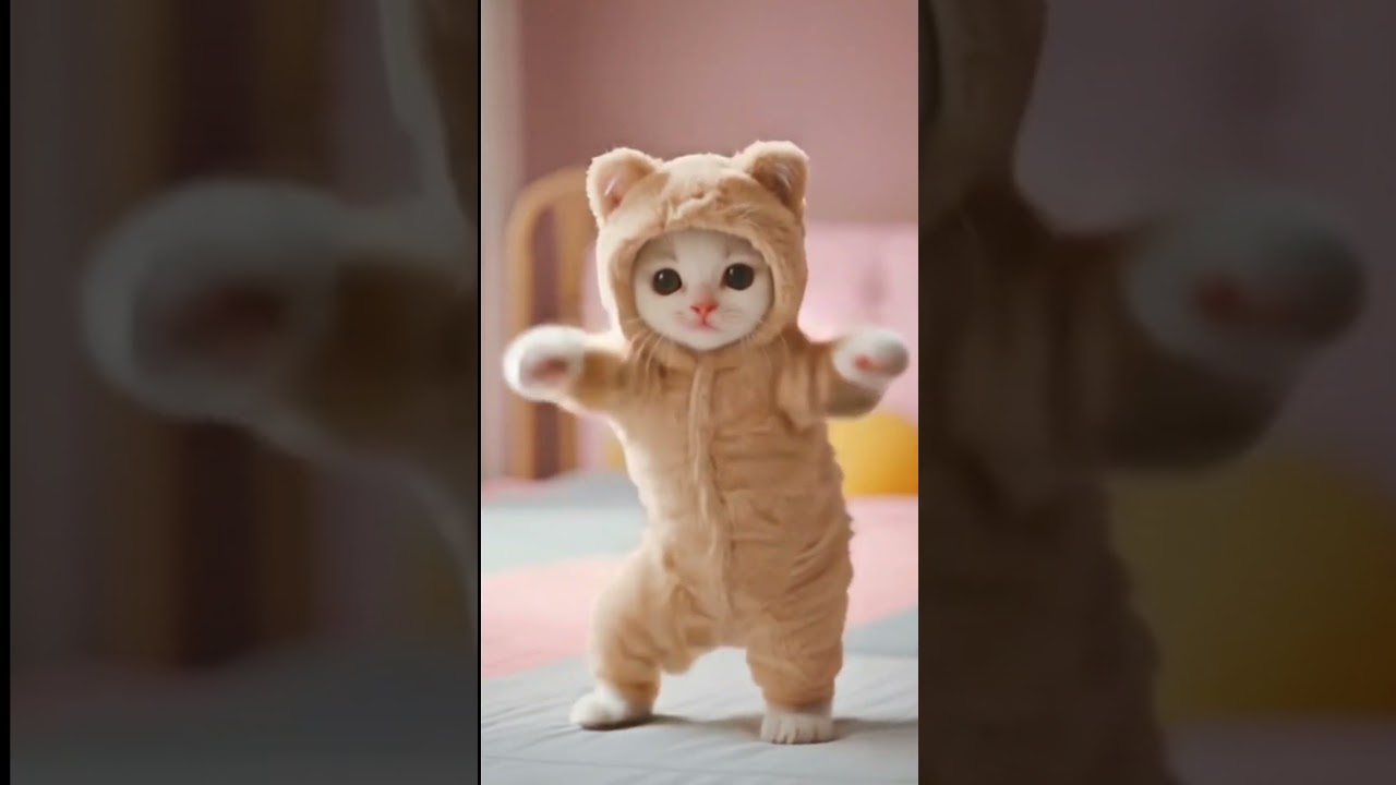 Motor Dancing Cat💃 Motor Kitty Boogie! 💃 #funny Dance Video 💃 #pets #ytshorts #comedy #cat #trending
