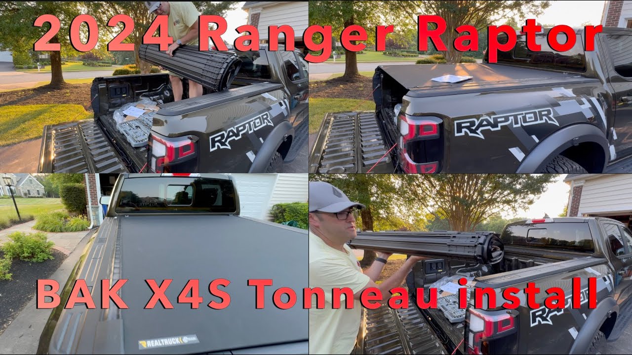 2024 Ford Ranger Raptor Tonneau Cover install.  BAK X4S from Realtruck