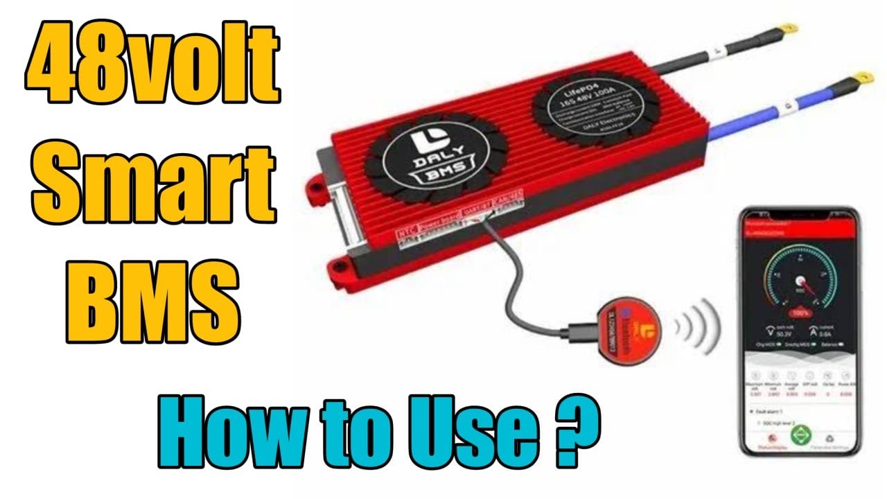 How to Use 48volt Lithium Battery Smart Bluetooth BMS Module, Mobile App Details