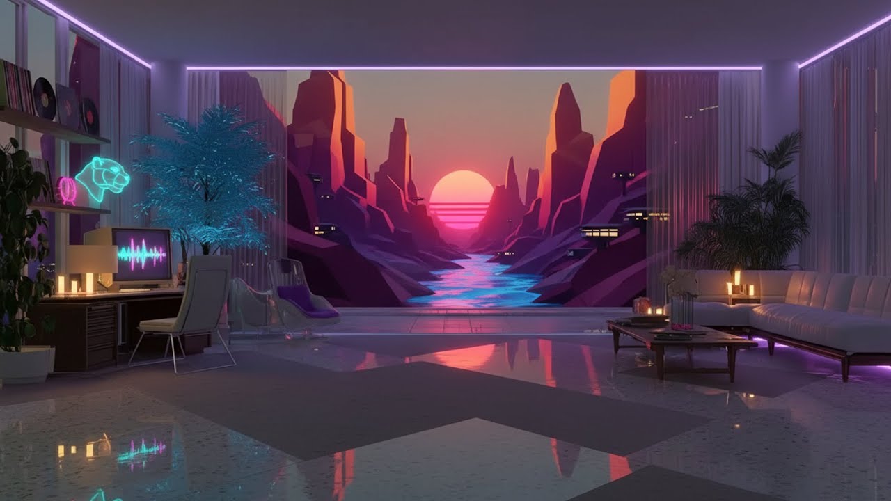 ＢＡＣＫ　ＴＯ　１９８６ [ Synthwave - Retrowave - Dreamwave Mix ] | Neon Sunset Lounge Aesthetic