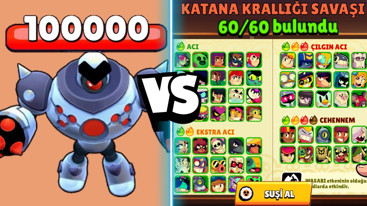 ROBOT VS TÜM WASABİ GÜÇLERİ EN GÜÇLÜ HANGİSİ ?? BRAWL STARS