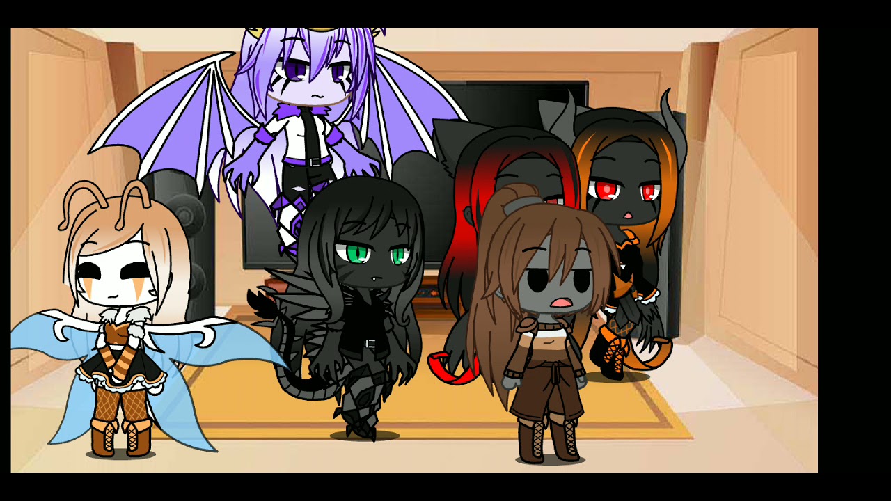 kaijus fêmeas reagindo ao rap do Godzilla {all place br} (Yukki_Honkai Clube)