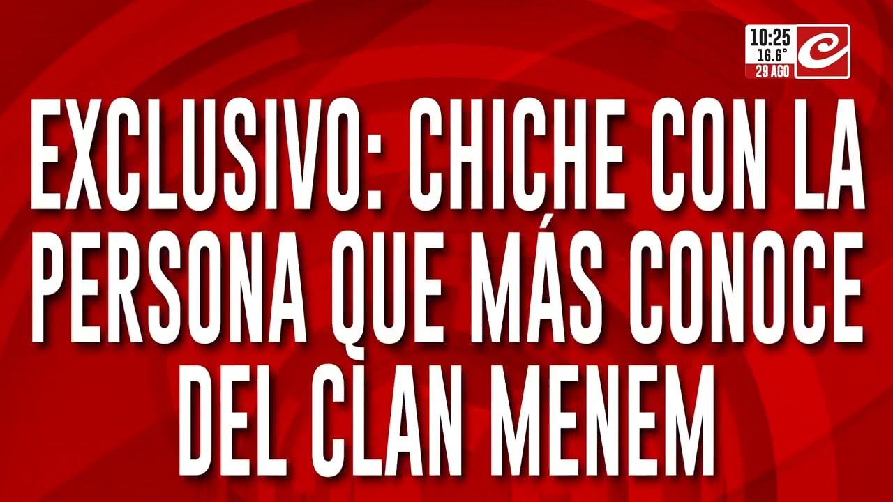 Escándalo en el Gobierno: Chiche en vivo con la mujer que más conoce del clan Menem