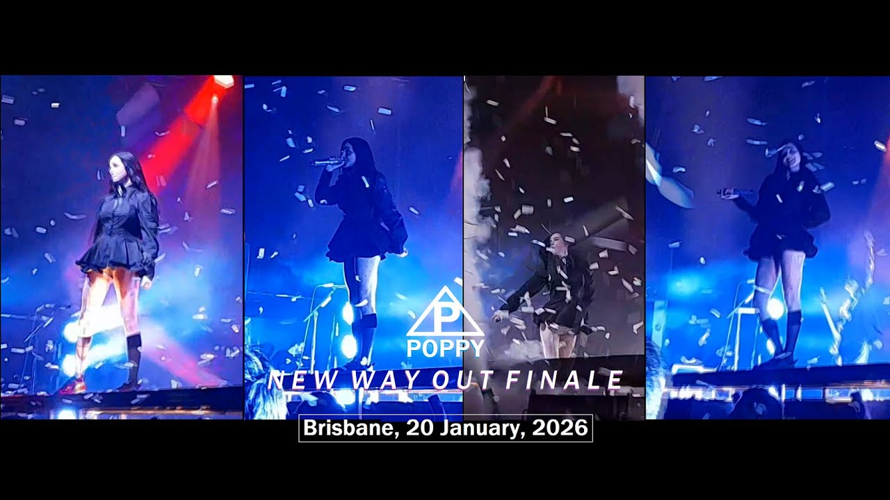 Poppy 'NEW WAY OUT FINALE' LIVE @Fortitude Music Hall, Brisbane, 20 January, 2026 [FRONT-ROW POV]