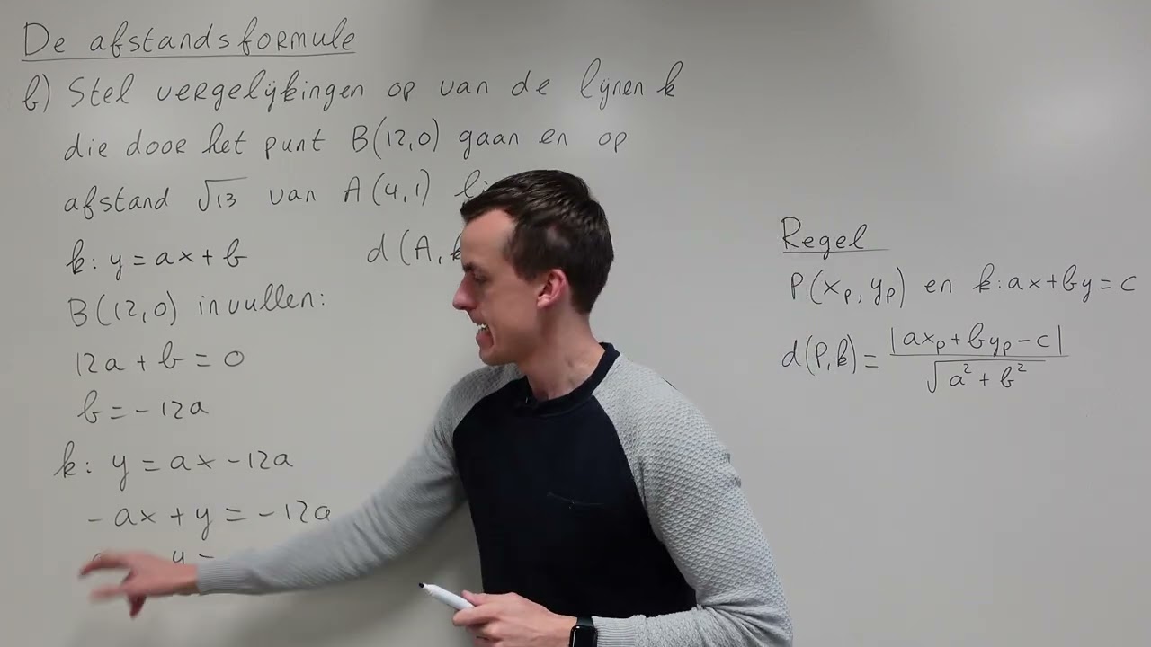De afstandsformule (VWO wiskunde B)