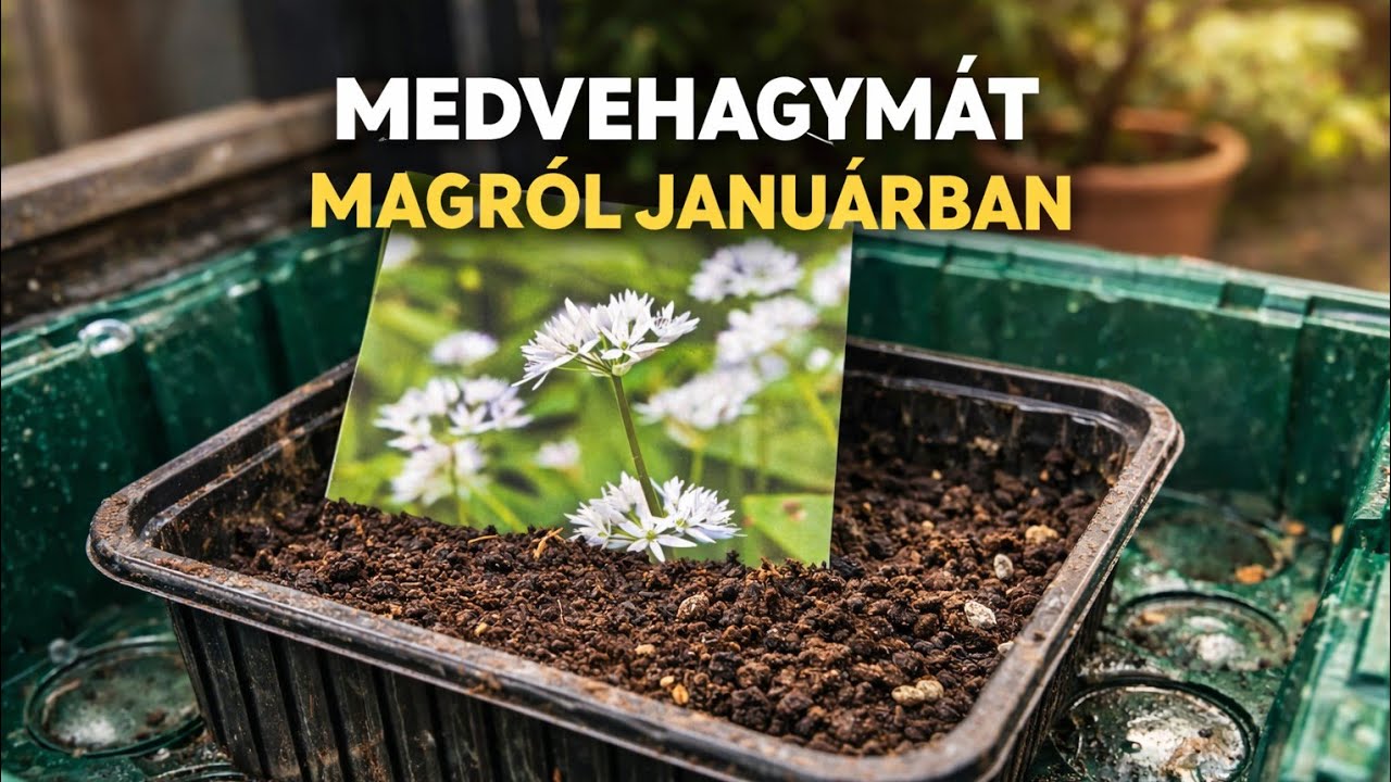 🧅Medvehagymát magról Januárban🌱