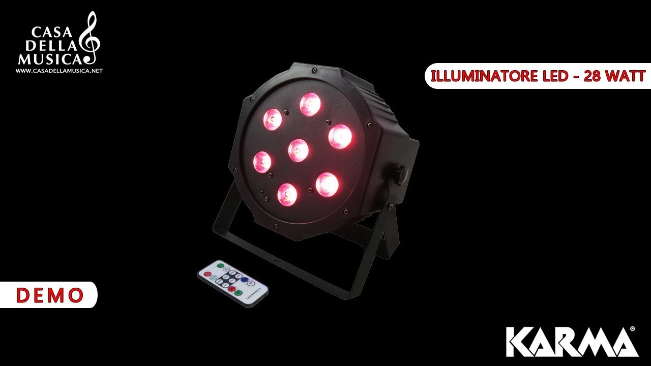 Karma LED PAR 28 con telecomando