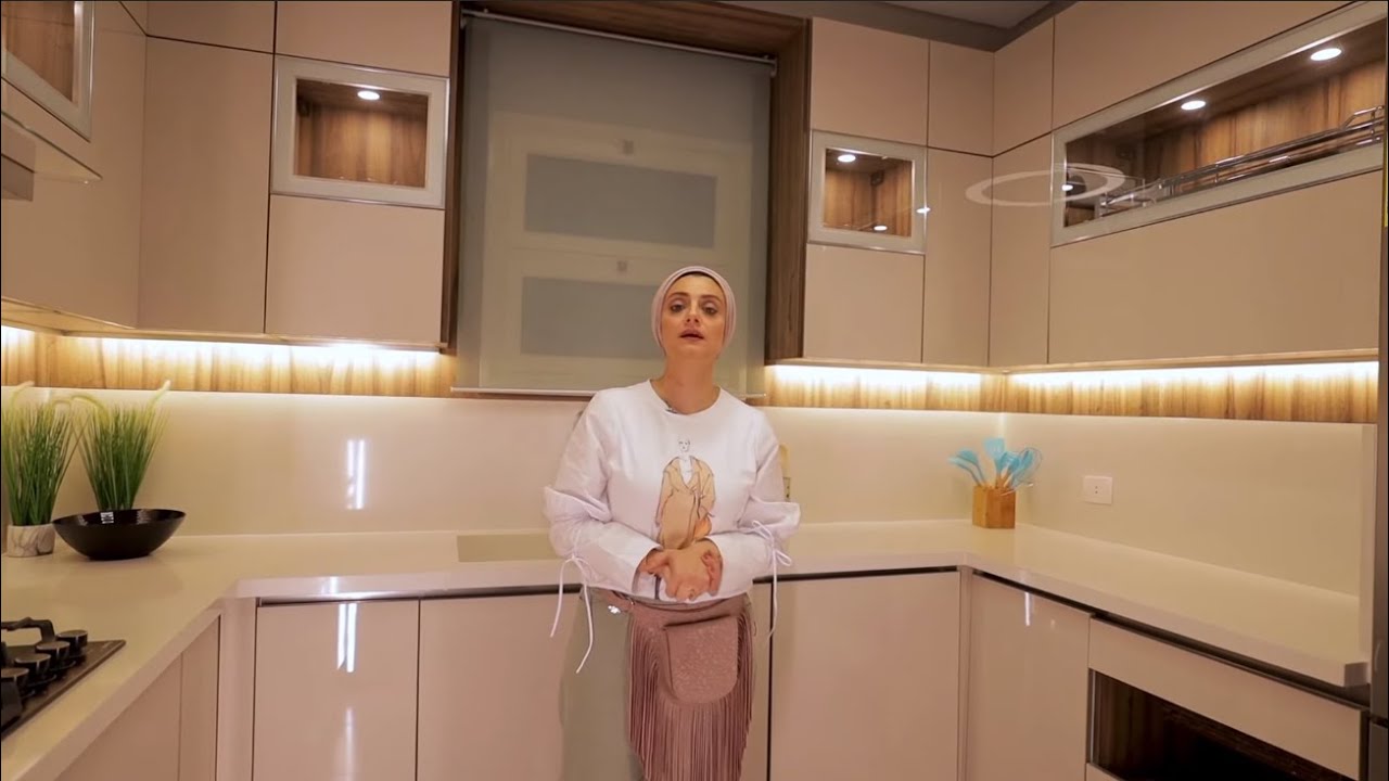 شرح مراحل الديكور المطبخ | شقة التجمع الخامس | م/ رشا فكري