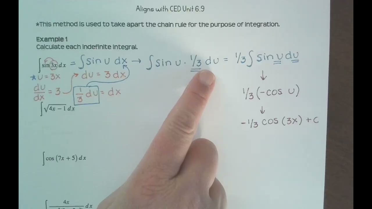 Integration by U-Substitution (6.9)