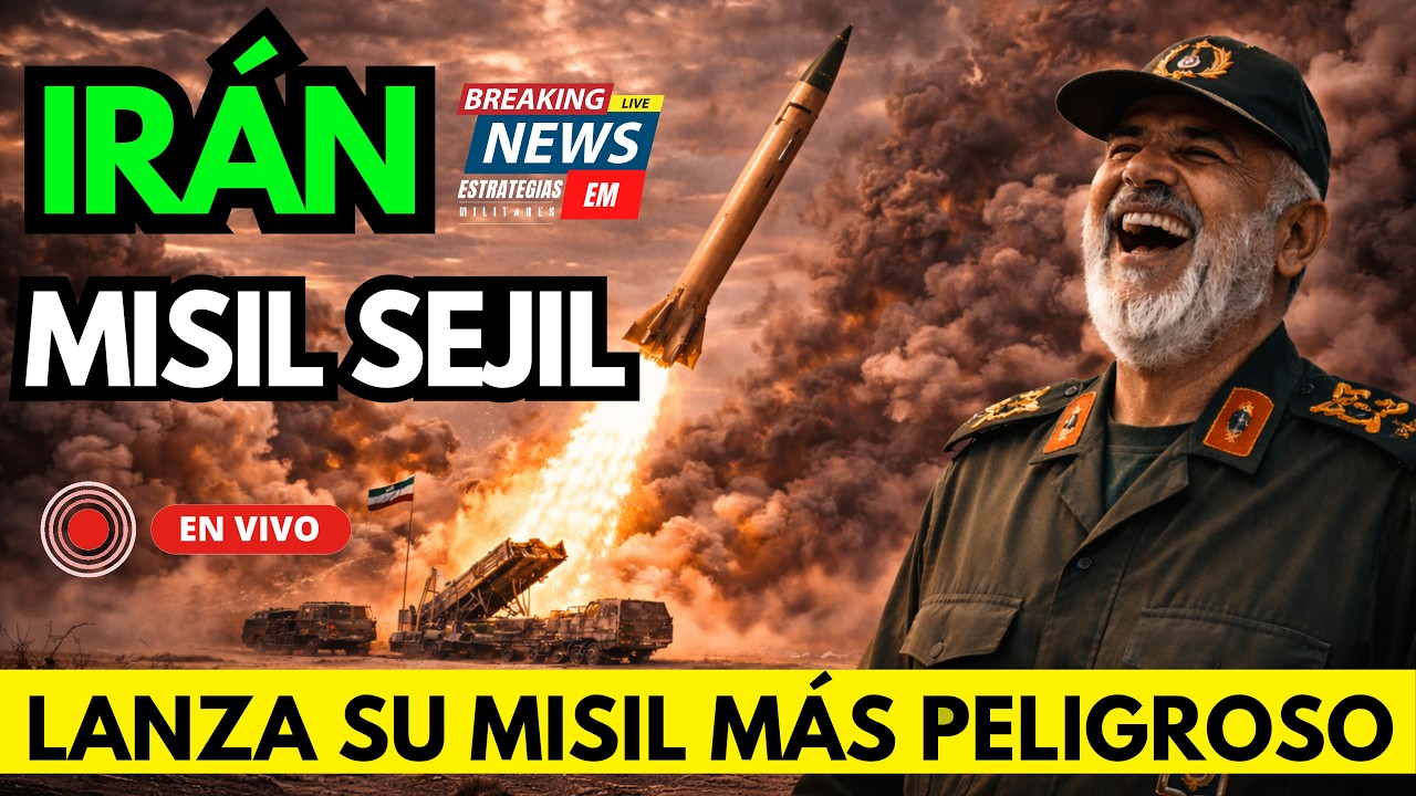 🚨 NOTICIAS IRÁN LANZA EL MISIL SEJIL CONTRA ISRAEL ¿EL MÁS PELIGROSO?