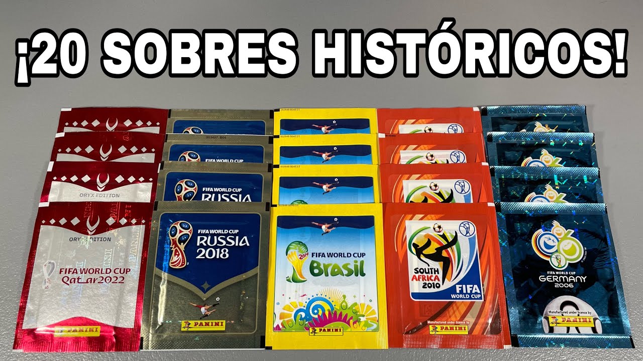 *ABRIMOS 20 SOBRES* DE LOS ÚLTIMOS 5 MUNDIALES