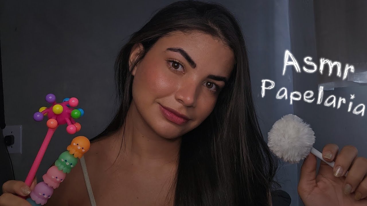 ASMR ROLEPLAY Atendente fofa da Papelaria 📚💗 (Tapping e voz suave) 