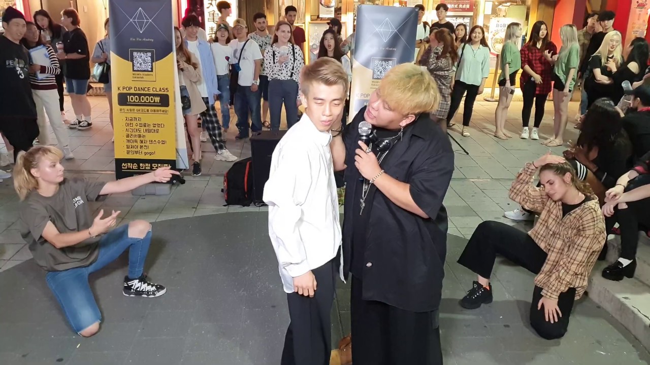 WINWINCREW🤩, RL CHINGUS, KUMA.  'KILLING ME' COVER. BEAUTIFUL SONG, FASCINATING IMPROMPTU BUSKING.
