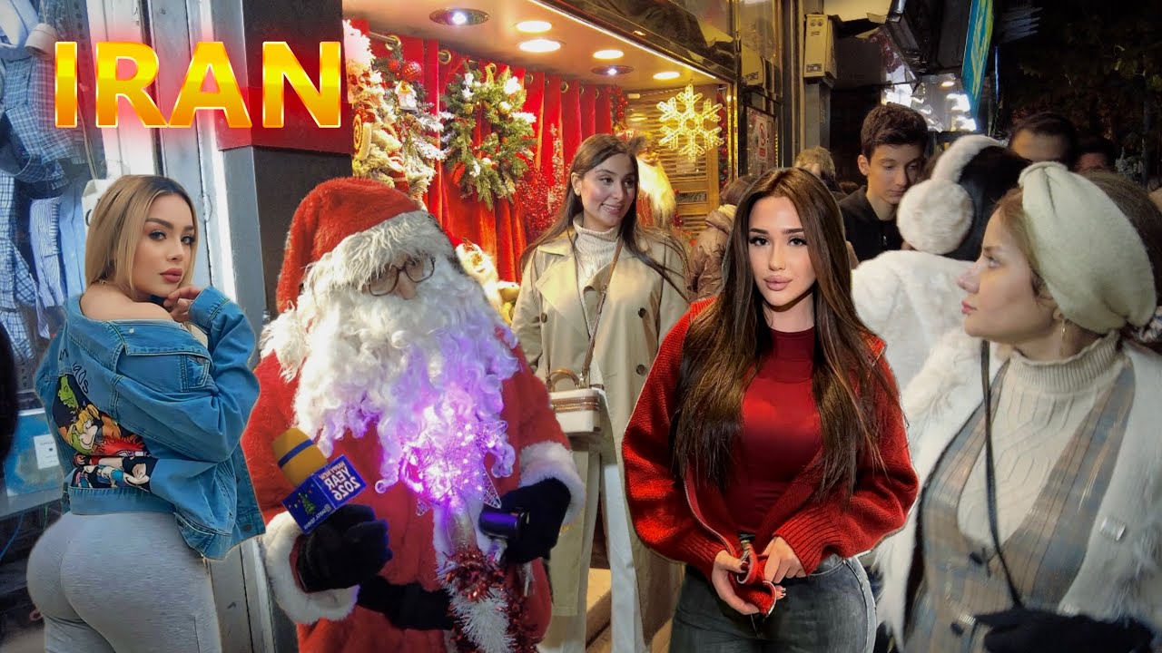 IRAN Christmas Walking Tour in Tehran | A Different Side of Iran You Didn&rsquo;t Expect ایران