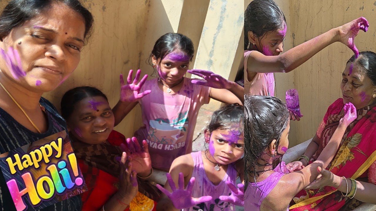 Holi Vlog | Happy Holi 🫟 Holi Celebration with my 🤼‍♀️ 🥰 | Happy Holi To all 