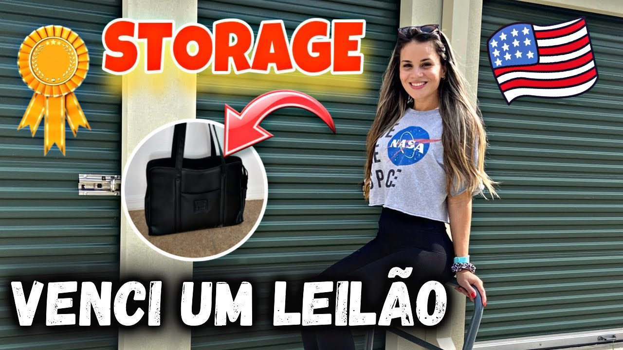 VENCI UM LEILÃO DE STORAGE ABANDONADO 🇺🇸 | Bruna Danielle