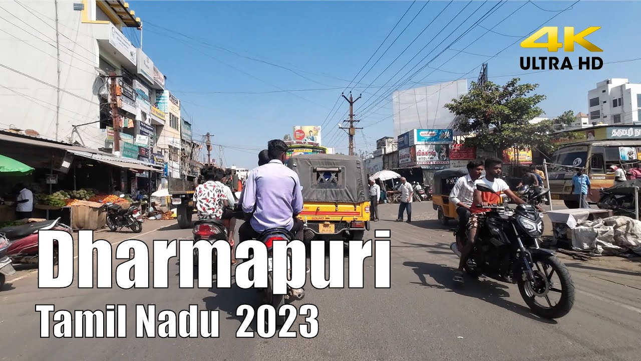 【India Drive 4K】Dharmapuri Tamil Nadu