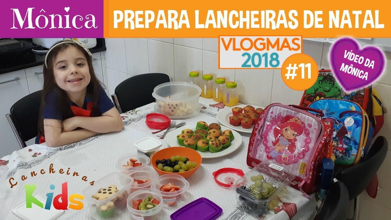 VLOGMAS #11 - Mônica prepara lancheiras de Natal #5 | Os Trigêmeos da Michele
