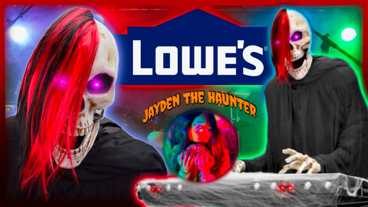 UNBOXING & SET UP Lowe’s Haunted Living Bluetooth Keyboard Reaper Band Life Size Animatronic Prop