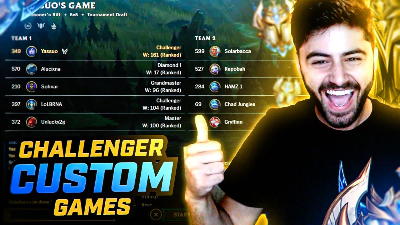 Yassuo | I SET UP A *CHALLENGER* IN-HOUSE LOBBY AND...