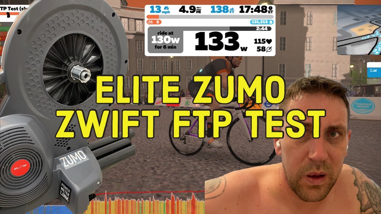 Elite Zumo Zwift FTP test