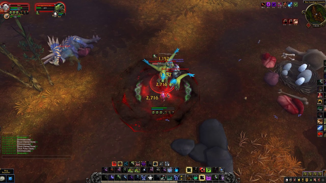 WoW BFA - Farming Thick Paleo Steak with skinning (200+ in 7min) @ Zuldazar