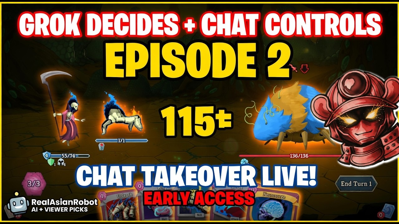 🔴 Grok Decides + Chat Controls: Slay the Spire 2 Early Access Episode 2 LIVE!