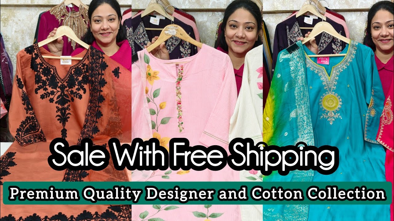 💞Premium Quality Designer Silk - Muslin - Cotton Suits Bumper Sale💞 Free Shipping 💞