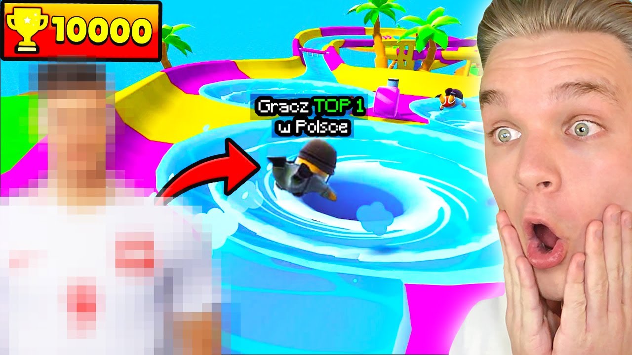 Gram z NAJLEPSZYM *TOP 1* GRACZEM w POLSCE w Stumble Guys! *wygrałem?!*