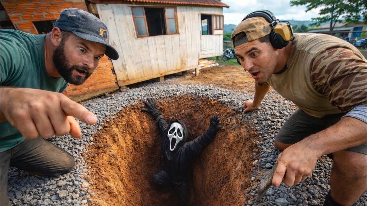FIZEMOS UM BURACO NO SITIO 
