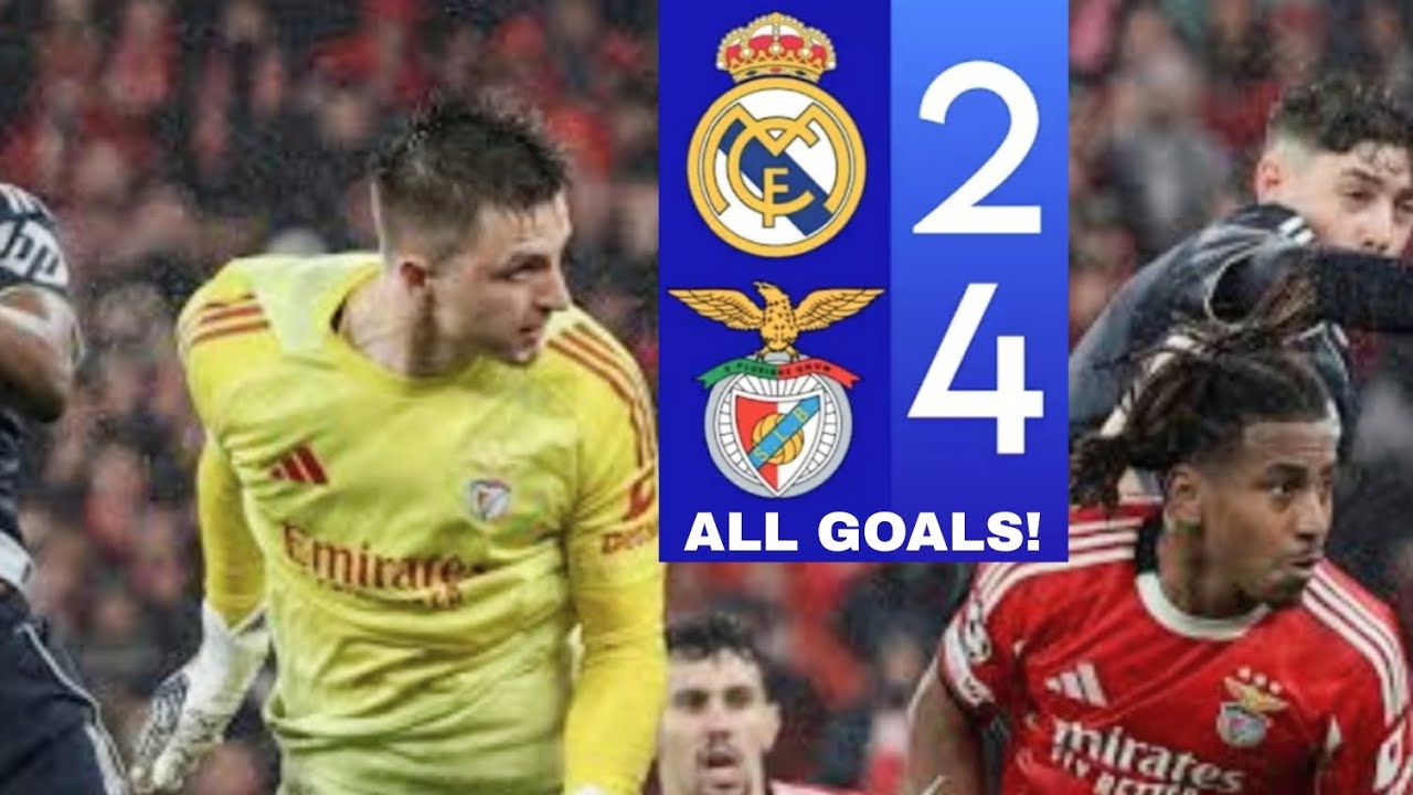 Benfica vs Real Madrid 4-2 | All Goals & Highlights | Uefa Champions League 
